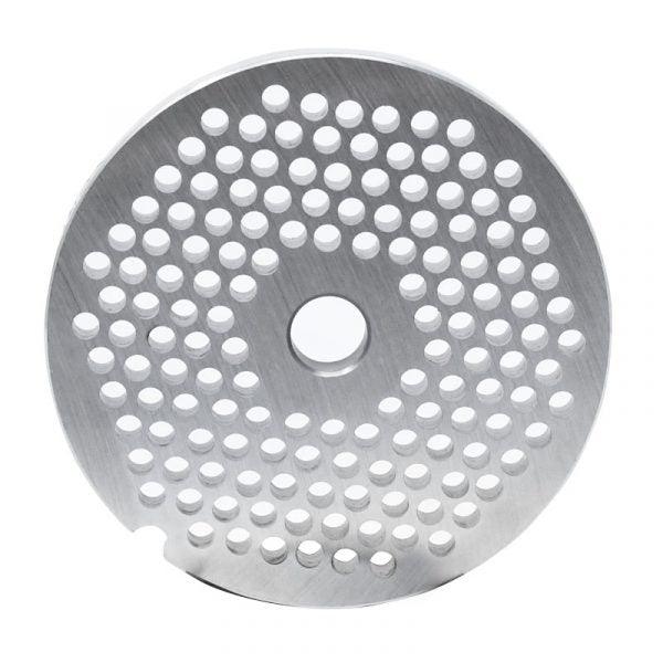 #32 Stainless Steel Hubless Machine Plate with Single Notch - 3-15/16" Diameter, 3/16" Hole Size - 11228
