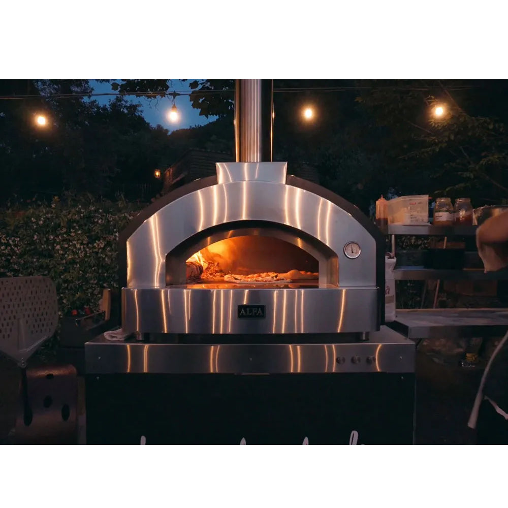 Alfa Quick 4 Pizze Silver Grey Professional Pizza Oven - Q4P