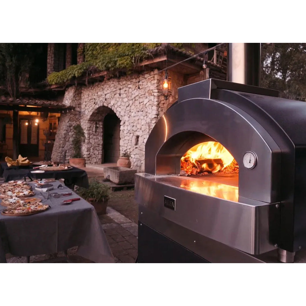 Alfa Quick 4 Pizze Silver Grey Professional Pizza Oven - Q4P