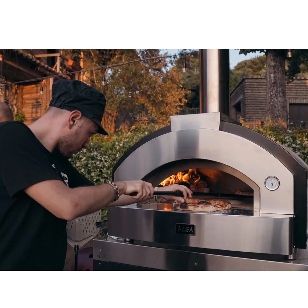Alfa Quick 2 Pizze Silver Grey Professional Pizza Oven - Q2P