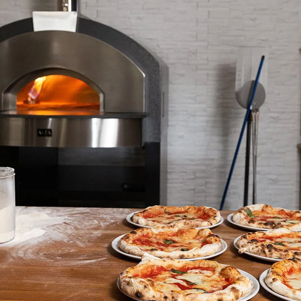 Alfa Quick 6 Pizze Silver Grey Professional Pizza Oven - Q6P